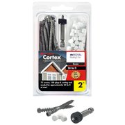 FASTENMASTER Deck Screw, #9 x 2-3/4 in, Trim Head, Torx Drive, 75 PK FMCTXT234-RY50G